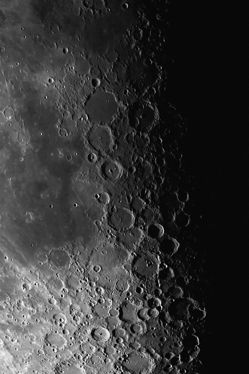 Rupes Recta Ridge And Craters Pitatus And Tycho by Phillip Jones wall art