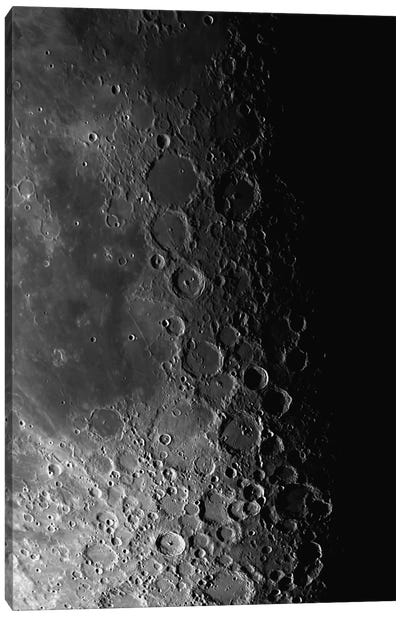 Rupes Recta Ridge And Craters Pitatus And Tycho Canvas Art Print - Stocktrek Images - Astronomy & Space Collection