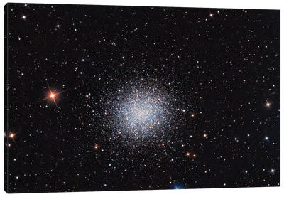 Globular Cluster (M13) In The Constellation Hercules Canvas Art Print - Stocktrek Images - Astronomy & Space Collection