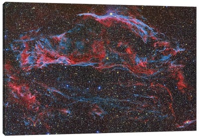 The Western Veil Nebula (NGC 6960) Canvas Art Print
