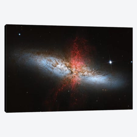 A Starburst Galaxy (M82) In The Ursa Major Constellation Canvas Print #TRK1313} by Roberto Colombari Canvas Art