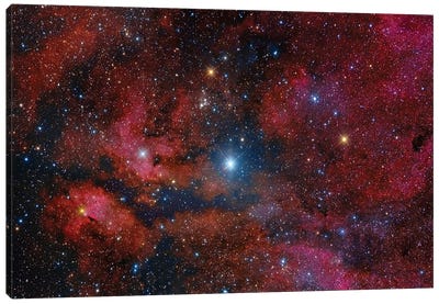 Gamma Cygni Star And Its Surroundings Canvas Art Print