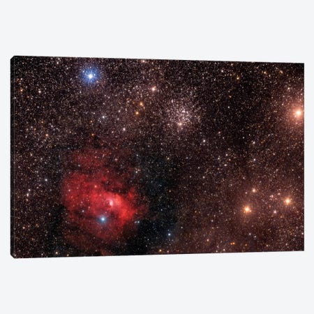 The Bubble Nebula (NGC 7635), An Emission Nebula In Cassiopeia Constellation Canvas Print #TRK1330} by Roberto Colombari Canvas Artwork