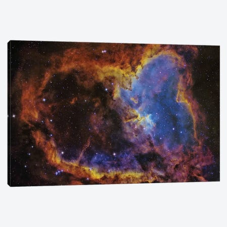 The Heart Nebula (IC 1805) In The Cassiopeia Constellation Canvas Print #TRK1334} by Roberto Colombari Canvas Print