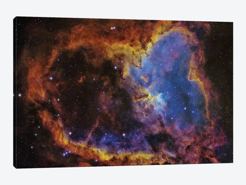 The Heart Nebula (IC 1805) In The Cassiopeia Constellation 1-piece Canvas Artwork