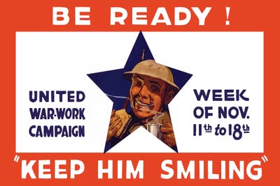 Wwi Propaganda Poster For The United War Work Ca John Parrot Icanvas