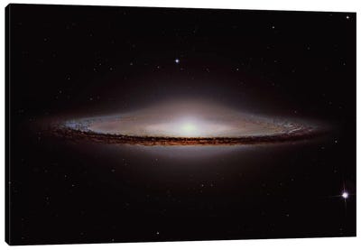 The Sombrero Galaxy (NGC 4594) Canvas Art Print - Stocktrek Images - Astronomy & Space Collection