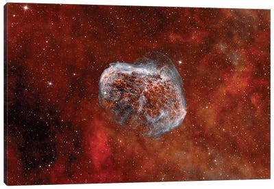 The Crescent Nebula With Soap-Bubble Nebula Canvas Art Print