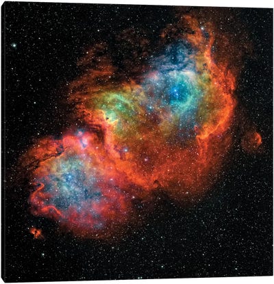 The Soul Nebula (IC 1848) Canvas Art Print - Nebula Art