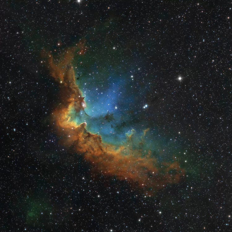 The Wizard Nebula (NGC 7380) In Hubble-Palette Colors