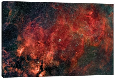 Widefield View Of The Crescent Nebula (NGC 6888) Canvas Art Print