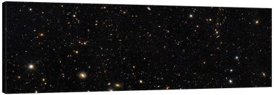 A Panoramic View Of Over 7,500 Galaxies Stretching Back Through Most Of The Universe's History Canvas Art Print - Stocktrek Images -  Education Collection