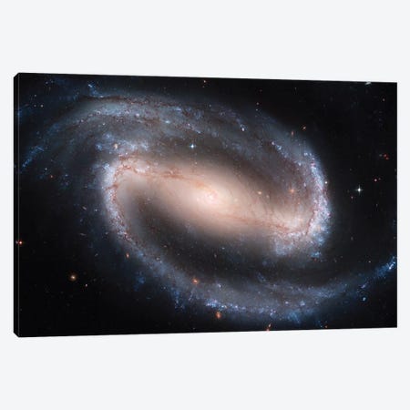Barred Spiral Galaxy (NGC 1300) Canvas Print #TRK1433} by Stocktrek Images Canvas Art Print