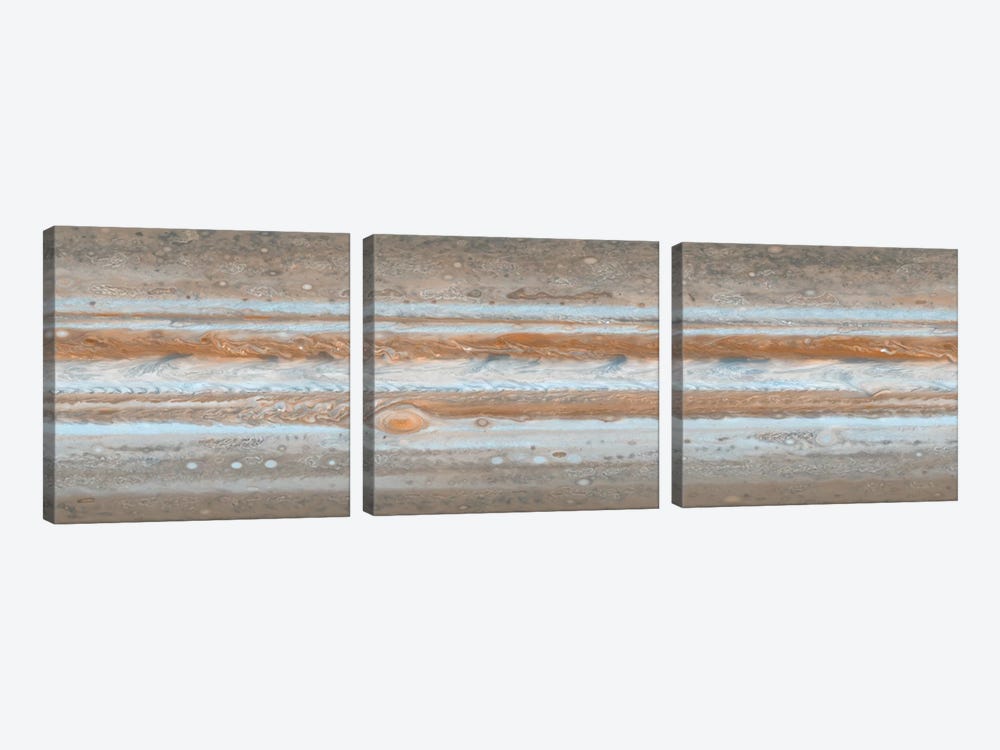 Color Map Of Jupiter I by Stocktrek Images 3-piece Canvas Art Print