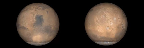 Science: Global Views Of Mars In Late Northern Summer by Stocktrek Images