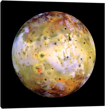 Jupiter's Moon Io Canvas Art Print - Jupiter Art