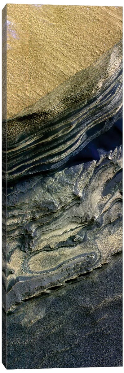 Layers Exposed At Polar Canyon Canvas Art Print - Canyon Art