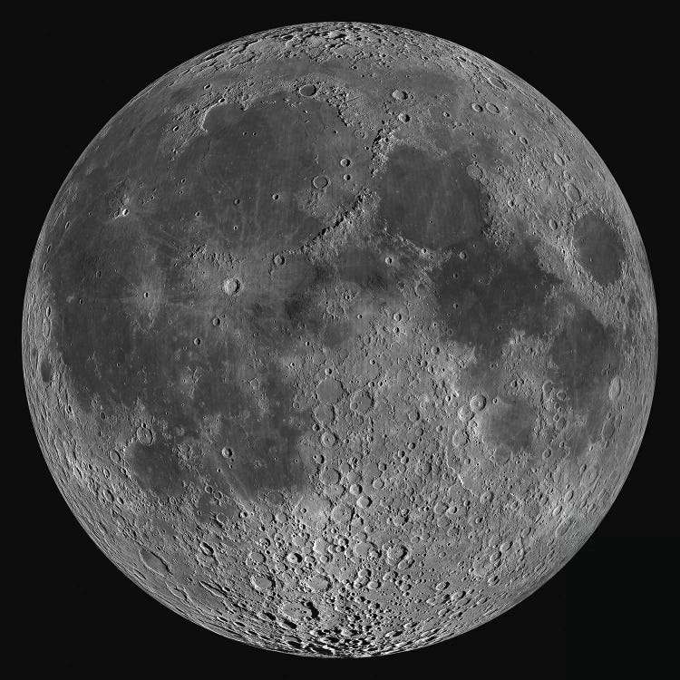 Mosaic Of The Lunar Nearside by Stocktrek Images wall art