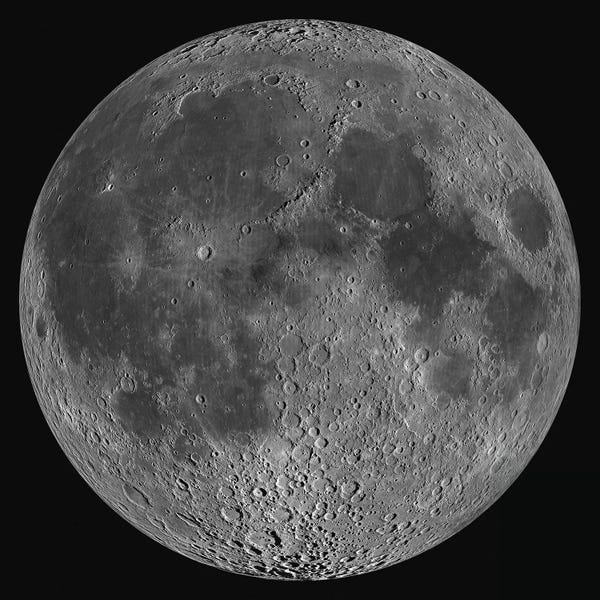 Science: Mosaic Of The Lunar Nearside by Stocktrek Images