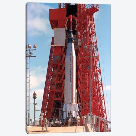 Pre-Launch Test Of The Mercury-Atlas 9 Canvas Print #TRK1540} by Stocktrek Images Canvas Print