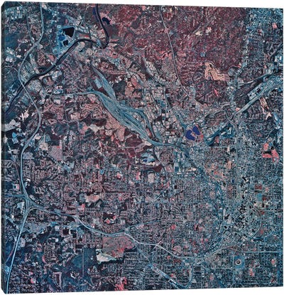 Atlanta, Georgia Canvas Art Print - Atlanta Maps