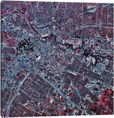 Houston, Texas I Canvas Art Print - Houston Maps
