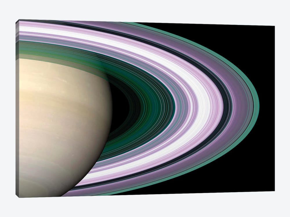 Saturn's Rings 1-piece Canvas Art