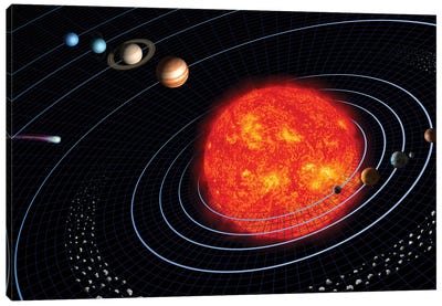 Solar System I Canvas Art Print