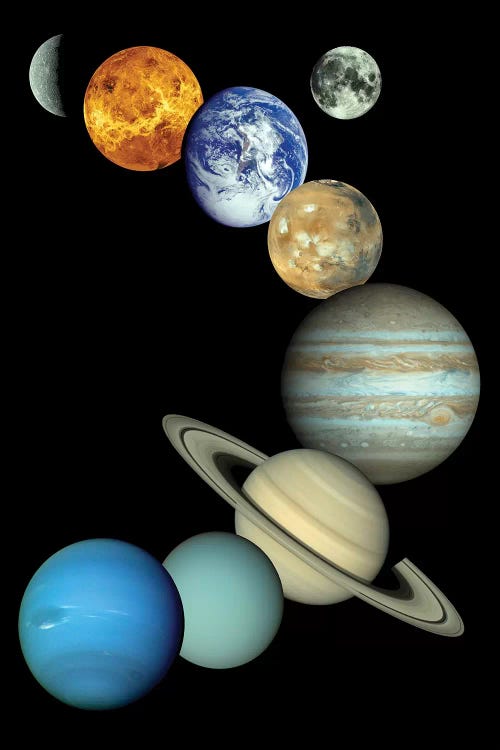 Solar System Montage by Stocktrek Images wall art