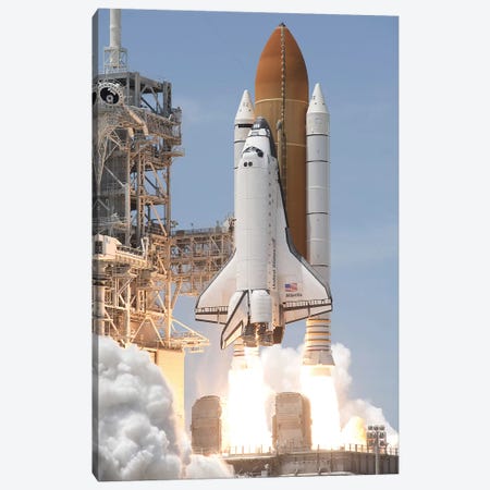 Space Shuttle Atlantis Lifts Off From Its Launch Pad At Kennedy Space Center, Florida V Canvas Print #TRK1664} by Stocktrek Images Canvas Print