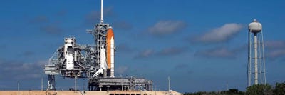 Space Shuttle Discovery Sits Ready On The Launch Pad At Kennedy Space Center by Stocktrek Images canvas print