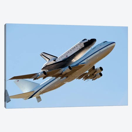 Space Shuttle Endeavour Mounted On A Modified Boeing 747 Shuttle Carrier Aircraft Canvas Print #TRK1686} by Stocktrek Images Art Print