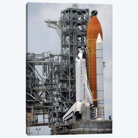 Space Shuttle Endeavour On The Launch Pad At Kennedy Space Center I Canvas Print #TRK1687} by Stocktrek Images Canvas Print