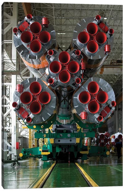 The Boosters Of The Soyuz Tma-14 Spacecraft Canvas Art Print - Stocktrek Images