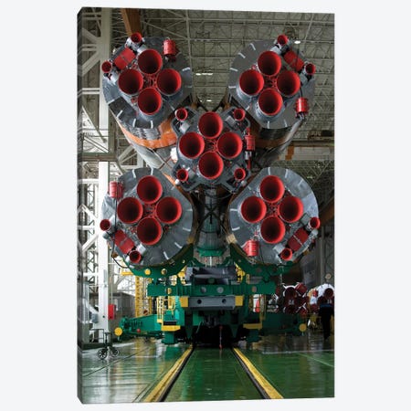 The Boosters Of The Soyuz Tma-14 Spacecraft Canvas Print #TRK1708} by Stocktrek Images Canvas Print