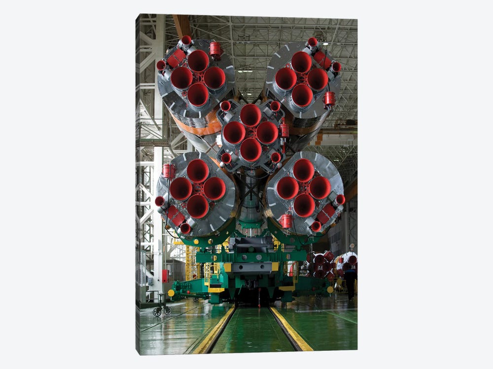 The Boosters Of The Soyuz Tma-14 Spacecraft by Stocktrek Images 1-piece Canvas Artwork
