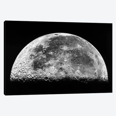 The Moon III Canvas Print #TRK1731} by Stocktrek Images Canvas Wall Art