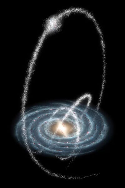 Stocktrek Images: Three Newly-Discovered Streams Arcing High Over The Milky Way Galaxy by Stocktrek Images