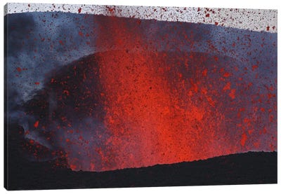 Fimmvörduháls Eruption, Lava Fountains, Eyjafjallajökull, Iceland II Canvas Art Print