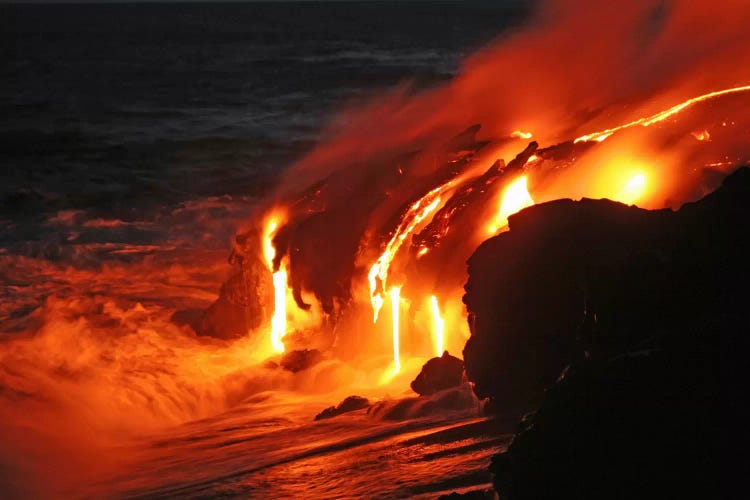 Kilauea Lava Flow Sea Entry, Big Island, Hawaii III