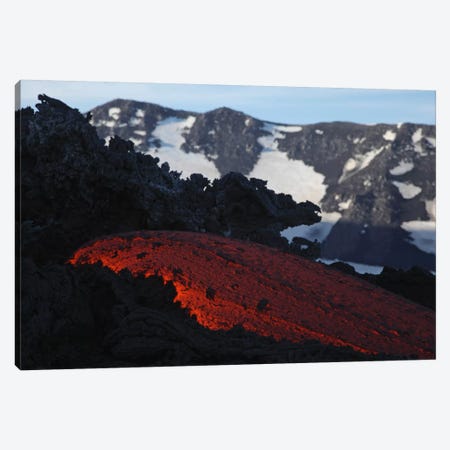 Mount Etna Lava Flow, Sicily, Italy Canvas Print #TRK1805} by Martin Rietze Art Print