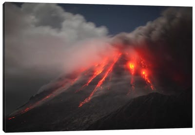 Soufriere Hills Eruption, Montserrat Island, Caribbean III Canvas Art Print