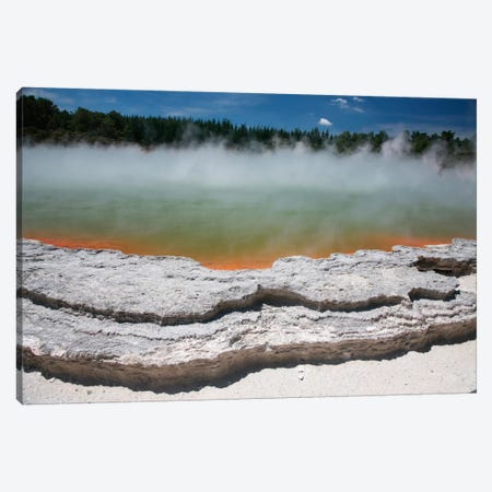Champagne Pool Hot Spring, Wai-O-Tapu Geothermal Area, Taupo Volcanic Zone, New Zealand Canvas Print #TRK1857} by Richard Roscoe Canvas Art