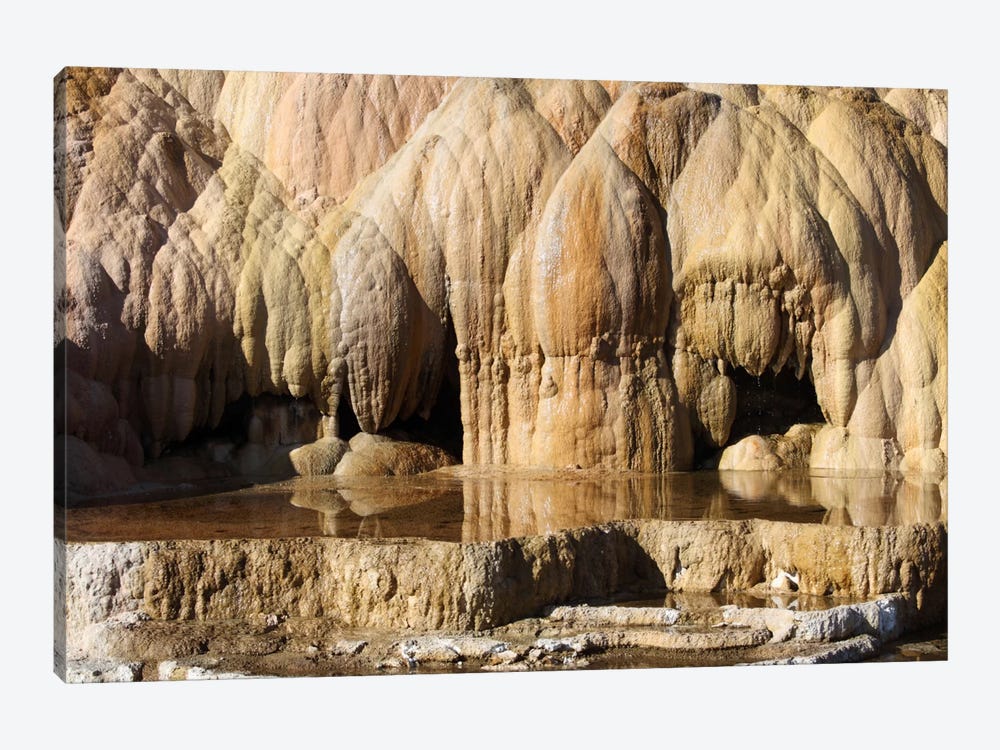 Cleopatra Terrace, Mammoth Hot Springs Geothermal Area, Yellowstone National Park, Wyoming I by Richard Roscoe 1-piece Art Print
