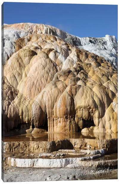 Cleopatra Terrace, Mammoth Hot Springs Geothermal Area, Yellowstone National Park, Wyoming II Canvas Art Print