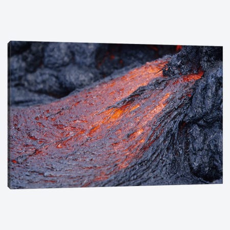 Close-Up Of Lava Flow, Kilauea Volcano, Big Island, Hawaii Canvas Print #TRK1860} by Richard Roscoe Canvas Art