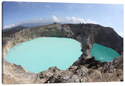 Colorful Crater Lakes Of Kelimutu Volcano, Flores Island, Indonesia Canvas Art Print