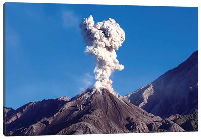 Eruption Of Ash Cloud From Santiaguito Dome Complex, Santa Maria Volcano, Guatemala II Canvas Art Print