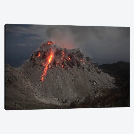 Glowing Rerombola Lava Dome Of Paluweh Volcano, Indonesia II Canvas Print #TRK1880} by Richard Roscoe Canvas Art