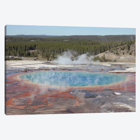 Grand Prismatic Spring, Midway Geyser Basin Geothermal Area, Yellowstone National Park, Wyoming Canvas Print #TRK1883} by Richard Roscoe Canvas Art